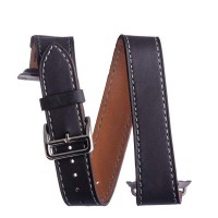 Кожаный ремешок COTEetCI W9 LEATHER BAND для Apple Watch 42мм - Графитовый