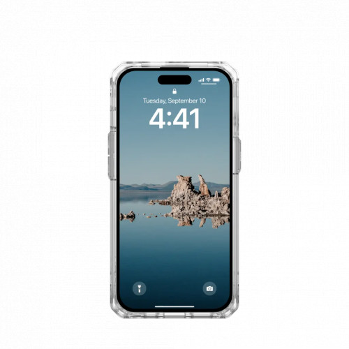 Защитный чехол Uag Plyo для iPhone 15 с MagSafe - Лед/белый (Ice/White)