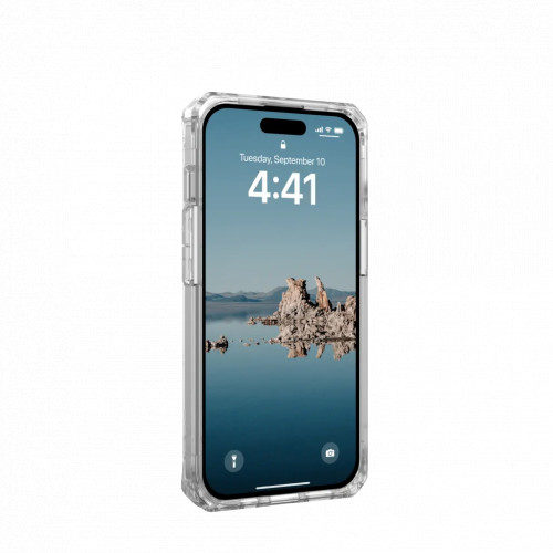 Защитный чехол Uag Plyo для iPhone 15 с MagSafe - Лед/белый (Ice/White)