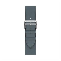 Ремешок Hermes для Apple Watch 46mm Single Tour — темно-синий (Bleu Tempête)