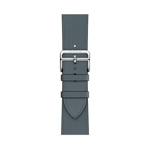 Ремешок Hermes для Apple Watch 46mm Single Tour — темно-синий (Bleu Tempête)