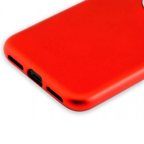 Силиконовый чехол-накладка Metal touch Series для iPhone X - Красный