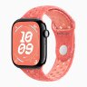 Apple Watch Series 10 42mm, Jet Black Aluminum Case with Nike Sport Band - Magic Ember