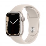 Apple Watch Series 7 41 мм, алюминий и спортивный ремешок в цвете "Сияющая звезда"