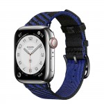 Apple Watch Series 7 Hermes 41 мм с нейлоновым ремешком черный / синий сапфир