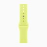 Apple Watch Series 11 42mm, Gold Titanium Case with Sport Band - Neon Yellow