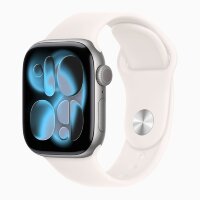 Apple Watch Series 11 46mm, Space Gray Aluminum Case with Sport Band - Light Blush