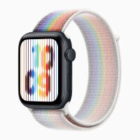 Apple Watch SE 3 40mm, Midnight Aluminum Case with Sport Loop - Pride Edition