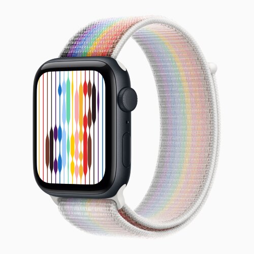 Apple Watch SE 3 40mm, Midnight Aluminum Case with Sport Loop - Pride Edition