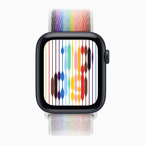 Apple Watch SE 3 40mm, Midnight Aluminum Case with Sport Loop - Pride Edition