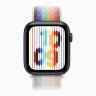 Apple Watch SE 3 40mm, Midnight Aluminum Case with Sport Loop - Pride Edition