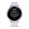 Умные часы Garmin Venu 4 41mm, Silver, Periwinkle Silicone Band