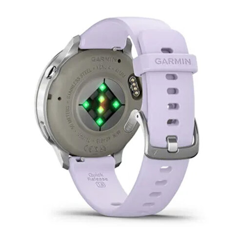 Умные часы Garmin Venu 4 41mm, Silver, Periwinkle Silicone Band