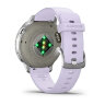 Умные часы Garmin Venu 4 41mm, Silver, Periwinkle Silicone Band
