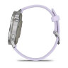 Умные часы Garmin Venu 4 41mm, Silver, Periwinkle Silicone Band