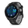 Умные часы Garmin Forerunner 965 47mm Carbon Gray DLC Titanium Bezel Black Case Black/Powder Gray Silicone Band