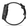 Умные часы Garmin Forerunner 965 47mm Carbon Gray DLC Titanium Bezel Black Case Black/Powder Gray Silicone Band