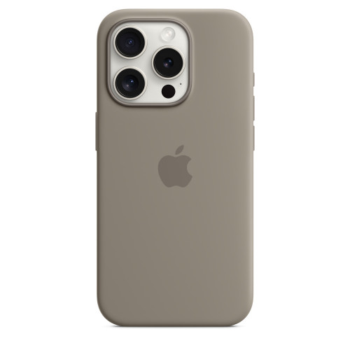 Силиконовый чехол для iPhone 15 Pro с MagSafe - Глина (Clay)