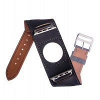 Кожаный ремешок COTEetCI W10 FASHION BAND для Apple Watch 38мм - Графитовый