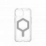 Защитный чехол Uag Plyo для iPhone 15 с MagSafe - Лед/серебро (Ice/Silver)