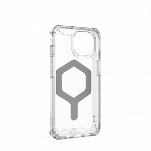Защитный чехол Uag Plyo для iPhone 15 с MagSafe - Лед/серебро (Ice/Silver)
