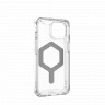 Защитный чехол Uag Plyo для iPhone 15 с MagSafe - Лед/серебро (Ice/Silver)