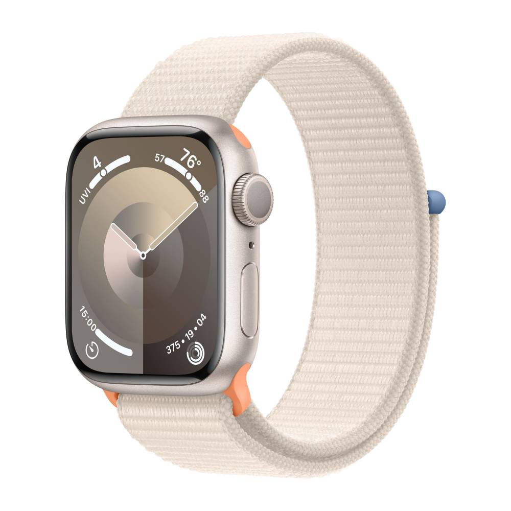 Apple Watch 9 Aluminum Starlight 41mm Starlight loop