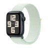 Apple Watch SE (2023) 44mm, Midnight Aluminum Case with Sport Loop - Soft Mint (Мятный)