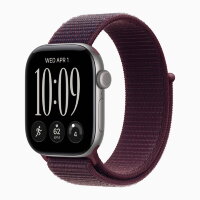 Apple Watch Series 12 42mm, Space Gray Aluminum Case with Sport Loop - Burgundy