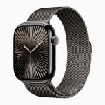 Apple Watch Series 10 46mm, Slate Titanium, Slate Milanese Loop