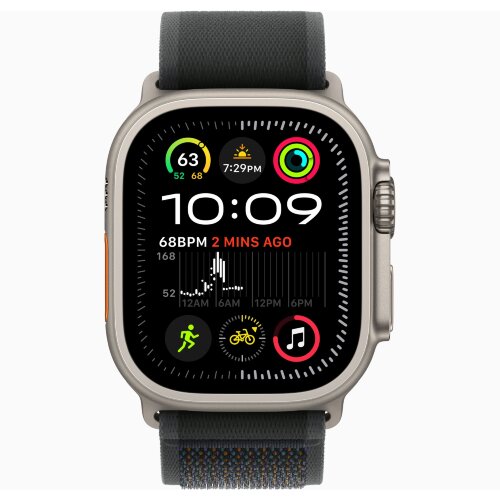 Ремешок для Apple Watch Ultra 49mm Trail Loop Titanium (S/M) - Black (Черный)