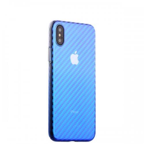 Силиконовая чехол-накладка J-case Colorful Fashion для iPhone X - Голубой оттенок