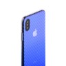 Силиконовая чехол-накладка J-case Colorful Fashion для iPhone X - Голубой оттенок