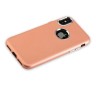 Силиконовый чехол-накладка Metal touch Series для iPhone X - Розовый