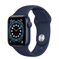 Apple Watch Series 6 40 мм, синий алюминий, спортивный ремешок «тёмный ультрамарин»