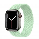 Apple Watch Series 7 41 мм, Graphite Stainless Steel, плетеный монобраслет Фисташковый