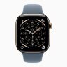 Apple Watch Series 11 42mm, Gold Titanium Case with Sport Band - Anchor Blue
