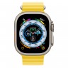 Apple Watch Ultra 49 мм титановые часы, ремешок для водных видов спорта, желтый