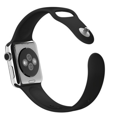 Ремешок спортивный для Apple Watch 38mm черный