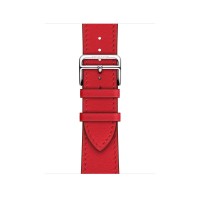 Ремешок Hermès Single Tour из кожи Swift 41mm для Apple Watch - Красный (Rouge H)