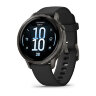 Умные часы Garmin Venu 4 41mm, Slate, Black Silicone Band