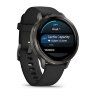 Умные часы Garmin Venu 4 41mm, Slate, Black Silicone Band