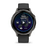 Умные часы Garmin Venu 4 41mm, Slate, Black Silicone Band