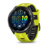 Умные часы Garmin Forerunner 965 47mm Carbon Gray DLC Titanium Bezel Black Case Amp Yellow/Black Silicone Band