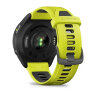 Умные часы Garmin Forerunner 965 47mm Carbon Gray DLC Titanium Bezel Black Case Amp Yellow/Black Silicone Band