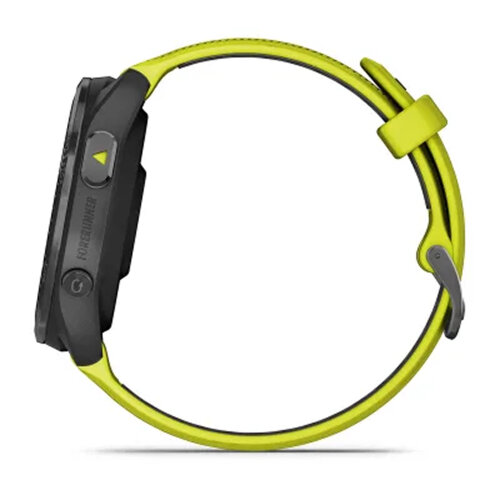 Умные часы Garmin Forerunner 965 47mm Carbon Gray DLC Titanium Bezel Black Case Amp Yellow/Black Silicone Band