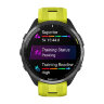 Умные часы Garmin Forerunner 965 47mm Carbon Gray DLC Titanium Bezel Black Case Amp Yellow/Black Silicone Band