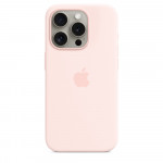 Силиконовый чехол для iPhone 15 Pro с MagSafe - Светло-розовый (Light Pink)