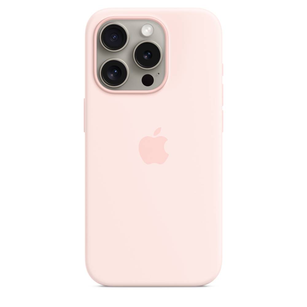 Купить Силиконовый чехол для iPhone 15 Pro Light Pink в Москве цена