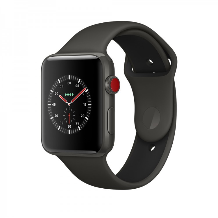 Edition, черная керамика 42мм, спортивный ремешок GPS + LTE, Series 3